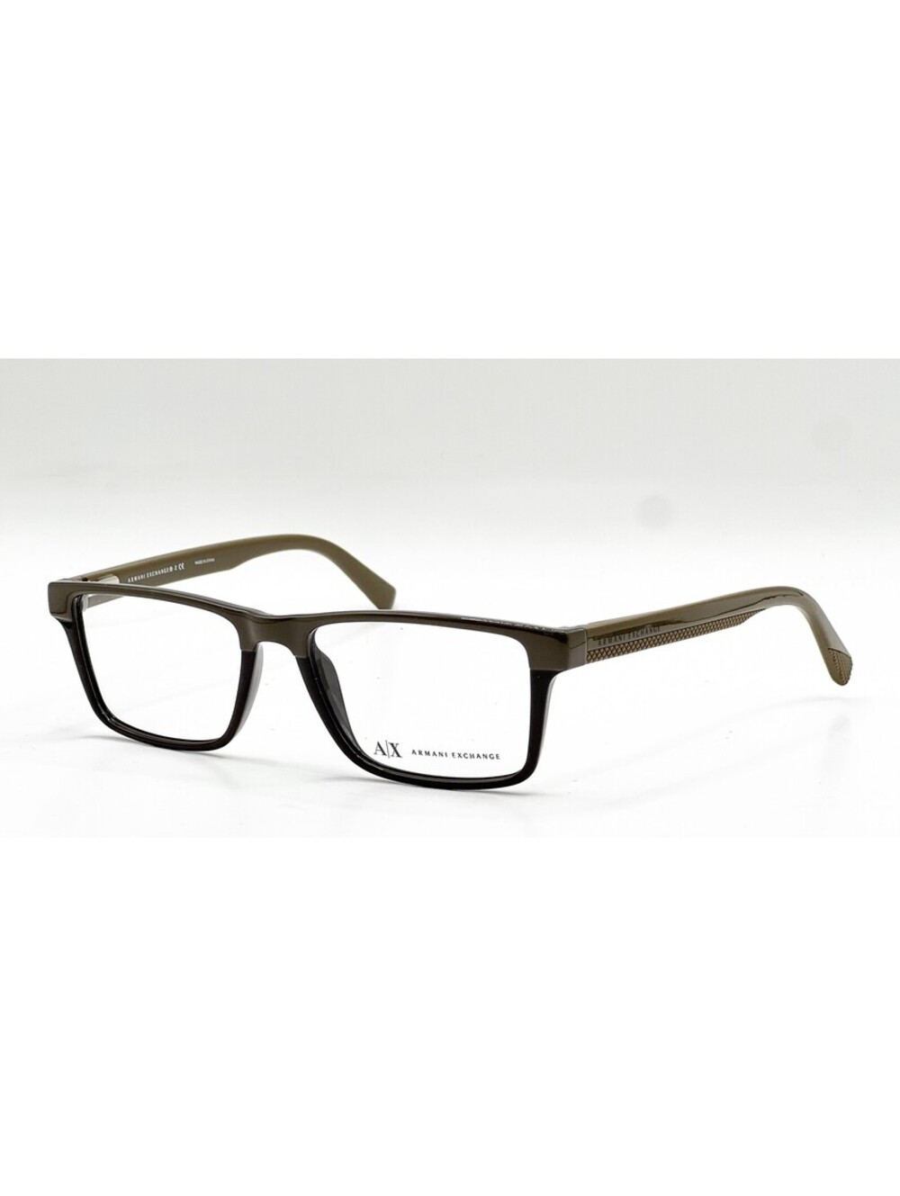 Armani Exchange AX 3011 8086 Phantom Capers Rectangle Eyeglass Frames 52-16-145 - Picture 1 of 5
